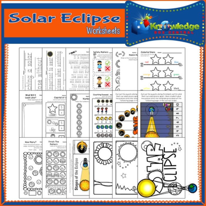 Knowledge Box Central Solar Eclipse Worksheets  Review